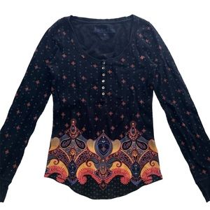 Vintage Y2K Thermal Henley